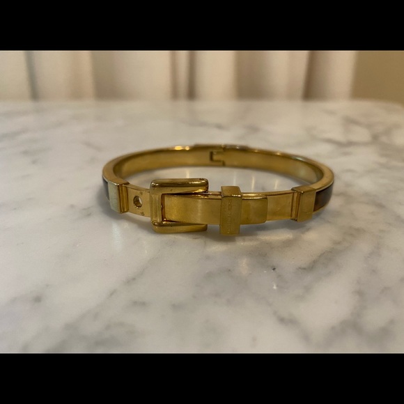 Michael Kors Tortoise and Gold Buckle Bracelet - Picture 2 of 2